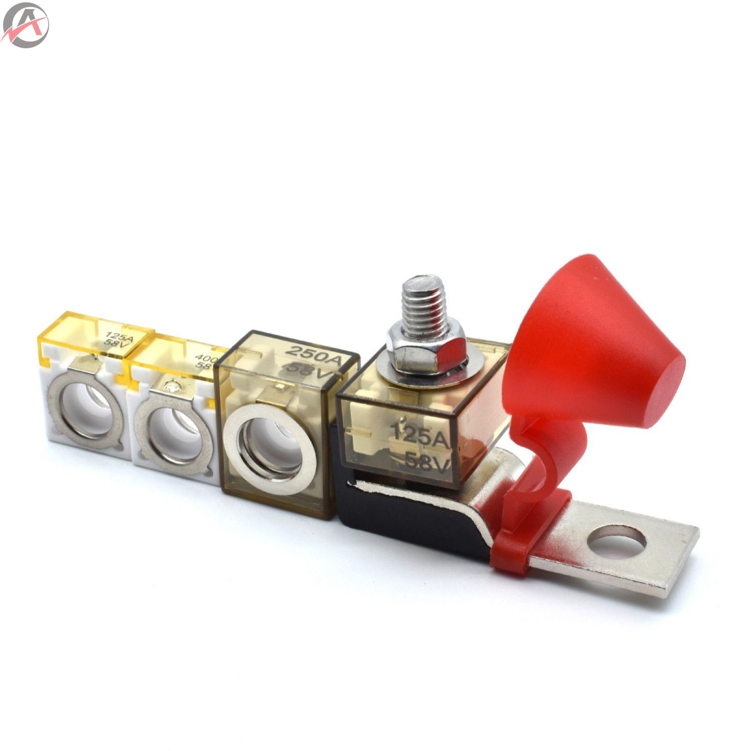 High Current Single Dual MRBF Terminal Fuse Block 30-500A for DC Main Inverter Windlass and Bow Thruster Circuit protection