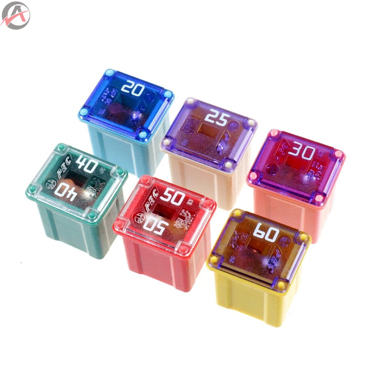 小型化车用保险丝轻量化方盒慢熔保险片SBFC-LPJ 20A25A30A40A50A60A